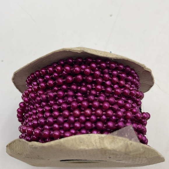 Assorted Round Beads in yards and Ribbons Lot - Picture 4 of 12